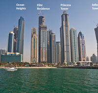 1BR Dubai Marina View Princess Tower 1609 - Accommodation Dubai