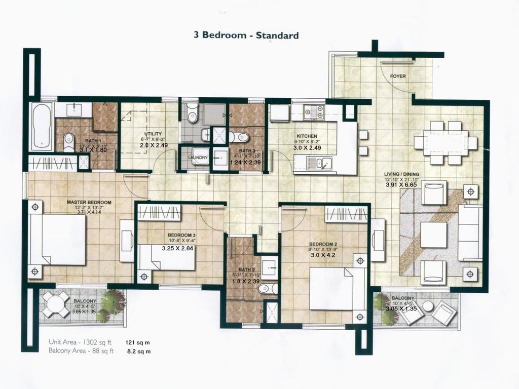 Three Bedroom Apartment - Centrium IMPZ - thumb 0